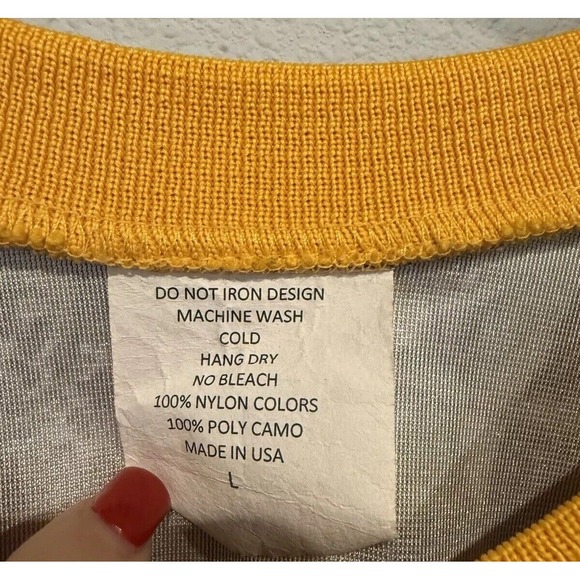 G.‎ Willie USA Camouflage Vintage Football Sports Jersey T Shirt SzL - Picture 4 of 5